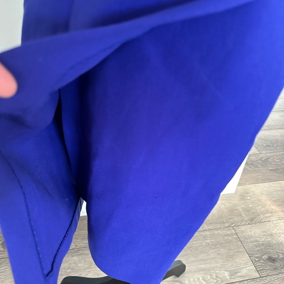 Diane Von Furstenberg purple Megan Dress Bodycon slit  spring v-neck SZ 0 - Picture 3 of 6